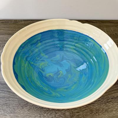 LOT 18K: Art Pottery Bowls: Two Signed