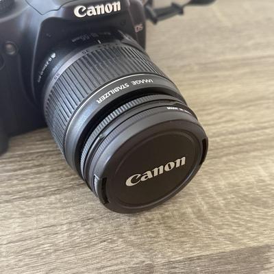 LOT 81K: Canon EOS Rebel XSI DSLR Camera Body w/ Attatched Lens, Manual & Battery Charger