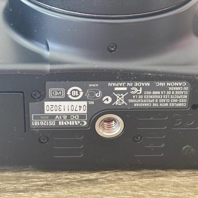 LOT 81K: Canon EOS Rebel XSI DSLR Camera Body w/ Attatched Lens, Manual & Battery Charger