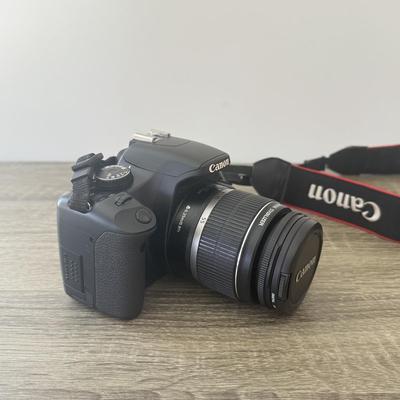 LOT 81K: Canon EOS Rebel XSI DSLR Camera Body w/ Attatched Lens, Manual & Battery Charger