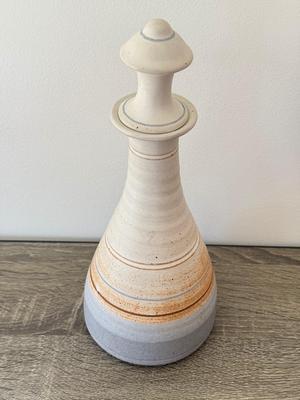 LOT 82K: Suvely Pottery Stoneware Decanter, Signed Pottery Mug & More