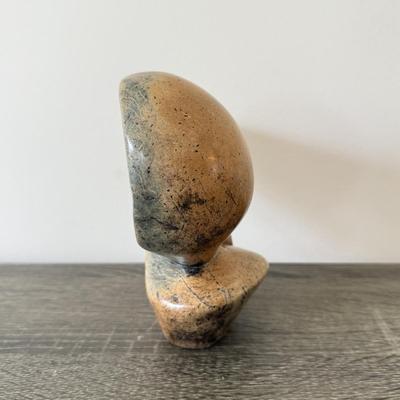 LOT 89K: Artist Singed Carved Stone / Marble Sculptures made in Zimbabwe