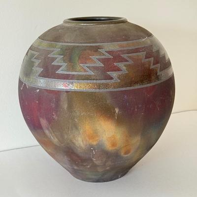 LOT 95K: Large Signed Vase & Small Unmarked Vase