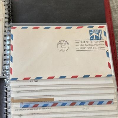 LOT 98K: Collection of First Day Stamp Issue Cover Envelopes in Book (1950s)