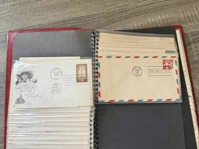 LOT 98K: Collection of First Day Stamp Issue Cover Envelopes in Book (1950s)