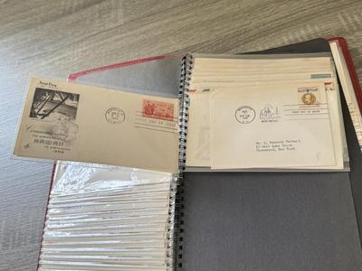 LOT 98K: Collection of First Day Stamp Issue Cover Envelopes in Book (1950s)