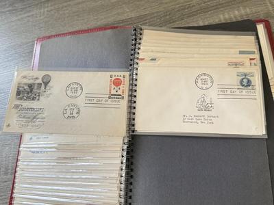 LOT 98K: Collection of First Day Stamp Issue Cover Envelopes in Book (1950s)