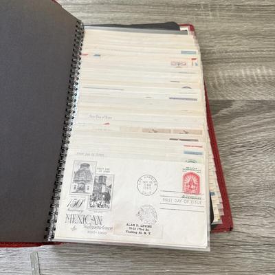 LOT 98K: Collection of First Day Stamp Issue Cover Envelopes in Book (1950s)
