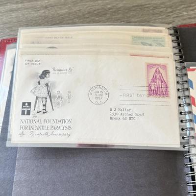 LOT 98K: Collection of First Day Stamp Issue Cover Envelopes in Book (1950s)