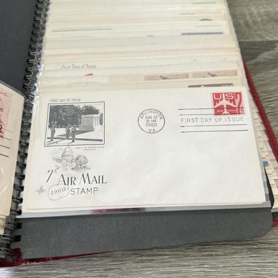 LOT 98K: Collection of First Day Stamp Issue Cover Envelopes in Book (1950s)