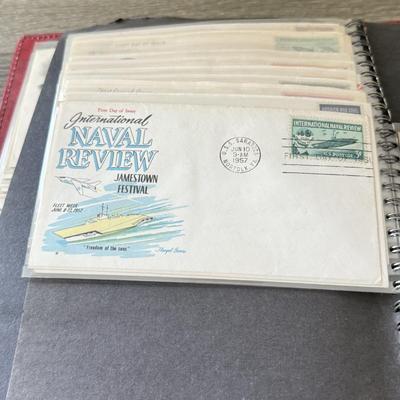 LOT 98K: Collection of First Day Stamp Issue Cover Envelopes in Book (1950s)