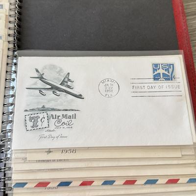 LOT 98K: Collection of First Day Stamp Issue Cover Envelopes in Book (1950s)