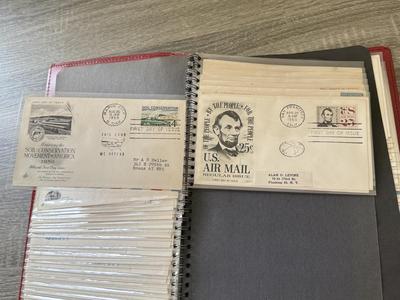 LOT 98K: Collection of First Day Stamp Issue Cover Envelopes in Book (1950s)