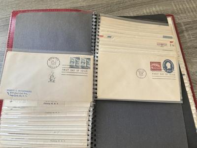 LOT 98K: Collection of First Day Stamp Issue Cover Envelopes in Book (1950s)