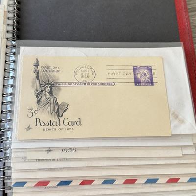 LOT 98K: Collection of First Day Stamp Issue Cover Envelopes in Book (1950s)