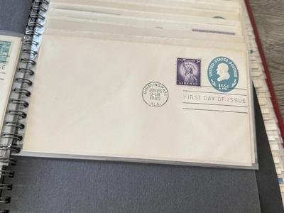 LOT 98K: Collection of First Day Stamp Issue Cover Envelopes in Book (1950s)