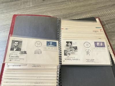 LOT 98K: Collection of First Day Stamp Issue Cover Envelopes in Book (1950s)