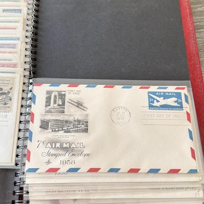 LOT 98K: Collection of First Day Stamp Issue Cover Envelopes in Book (1950s)