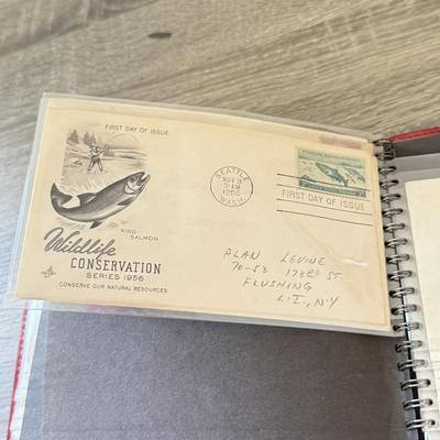 LOT 98K: Collection of First Day Stamp Issue Cover Envelopes in Book (1950s)