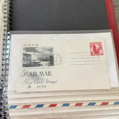 LOT 98K: Collection of First Day Stamp Issue Cover Envelopes in Book (1950s)
