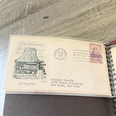 LOT 98K: Collection of First Day Stamp Issue Cover Envelopes in Book (1950s)