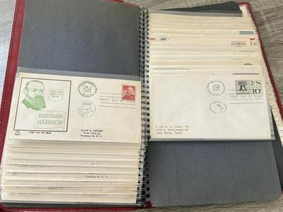 LOT 98K: Collection of First Day Stamp Issue Cover Envelopes in Book (1950s)