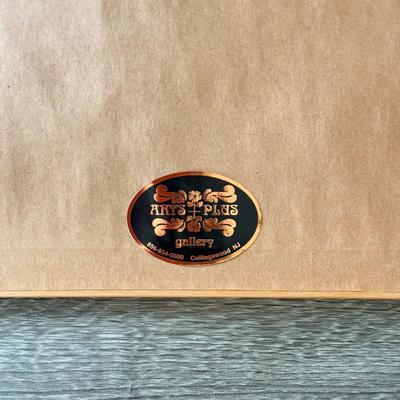 LOT 99K: Signed Lemon Artwork & Ceramic Peach Pitcher