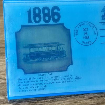 LOT 100K: 1988 First Issue Cover Cable Car Stamp / Envelope