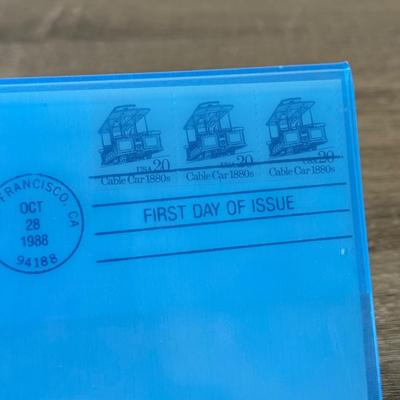 LOT 100K: 1988 First Issue Cover Cable Car Stamp / Envelope