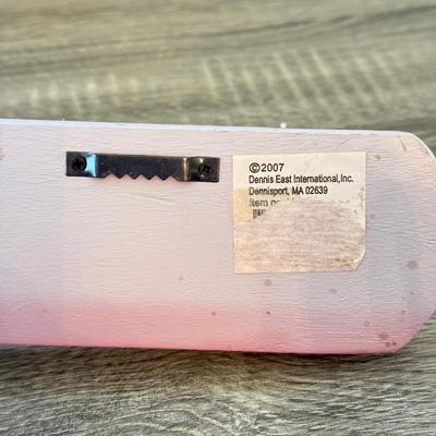 LOT 145K: Flamingo Lounge Dennis East Sign, Wood Flamingo Trinket Box made in India, Signed Pastel Pottery & More