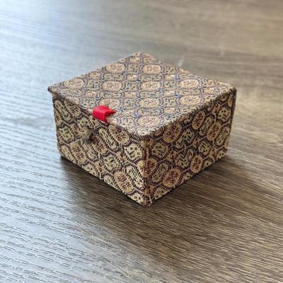 LOT 149K: Antique Brass Pot, Fabric Trinket Box, Wooden Carved Box & More