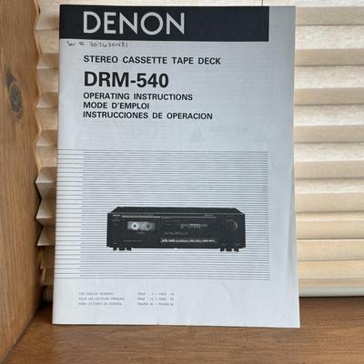 LOT 151F: Denon Stereo Cassette Tape Deck Model DRM-540