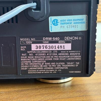 LOT 151F: Denon Stereo Cassette Tape Deck Model DRM-540