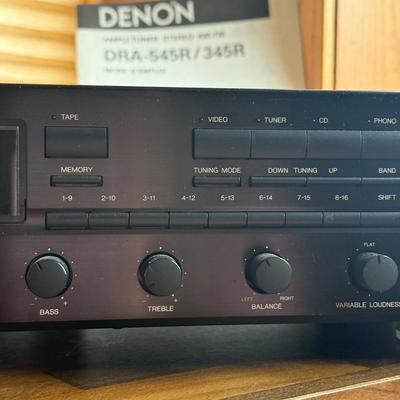 LOT 152F: Denon Ampli-Tuner Stereo AM-FM Model DRA-345R