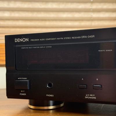 LOT 152F: Denon Ampli-Tuner Stereo AM-FM Model DRA-345R