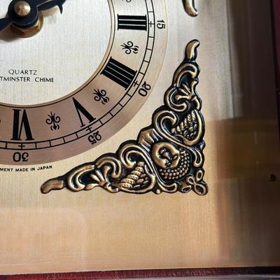 LOT 154F: Strausburg Manor Tempus Fugit Quartz Mantle Clock