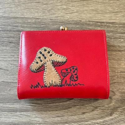 LOT 157K: Red Ladies’ Wallets: Mushroom, Anne Klein & More