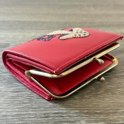 LOT 157K: Red Ladies’ Wallets: Mushroom, Anne Klein & More