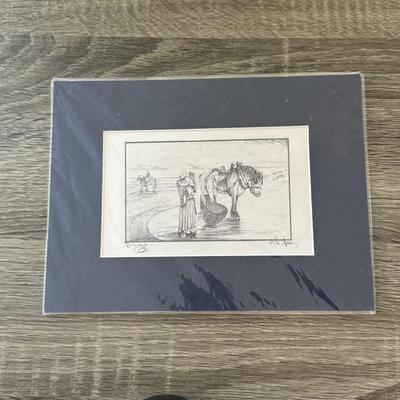 LOT 160: Matted Art Prints w/ Artist Signatures