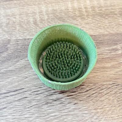 LOT 181K: Lucky Metal Grasshopper, Metal Flower Frog & Stone Sculpture