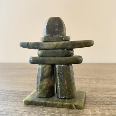 LOT 181K: Lucky Metal Grasshopper, Metal Flower Frog & Stone Sculpture