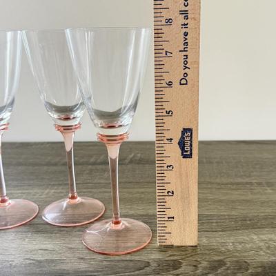 LOT 183K: Margarita Glasses, Pink Stem Wine Glasses & More Drinkware