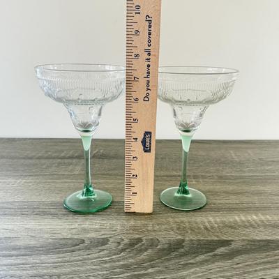 LOT 183K: Margarita Glasses, Pink Stem Wine Glasses & More Drinkware