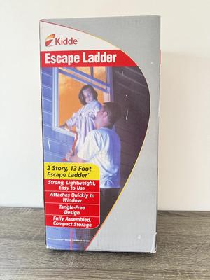 LOT 184F: Kidde Escape Ladder & Fire Extinguisher w/ Boxes