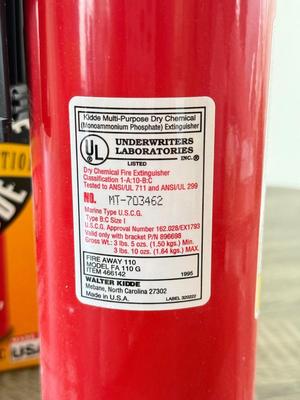 LOT 184F: Kidde Escape Ladder & Fire Extinguisher w/ Boxes