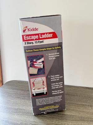 LOT 184F: Kidde Escape Ladder & Fire Extinguisher w/ Boxes