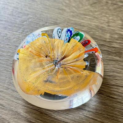 LOT 185K: Glass Paperweight and Marble Egg Collection - Signed & Millefiori