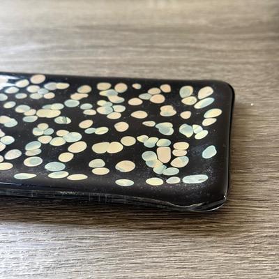 LOT 186X: Gorgeous Signed Art Glass Dishes & Iridescent Bowl