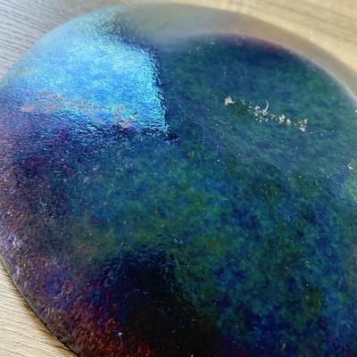 LOT 186X: Gorgeous Signed Art Glass Dishes & Iridescent Bowl