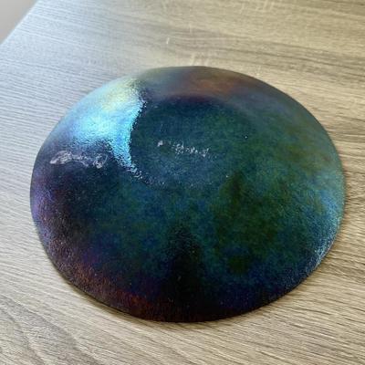LOT 186X: Gorgeous Signed Art Glass Dishes & Iridescent Bowl